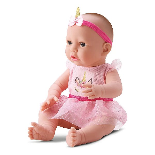 Boneca Diver New Born - Unicórnio Fofinho - Divertoys