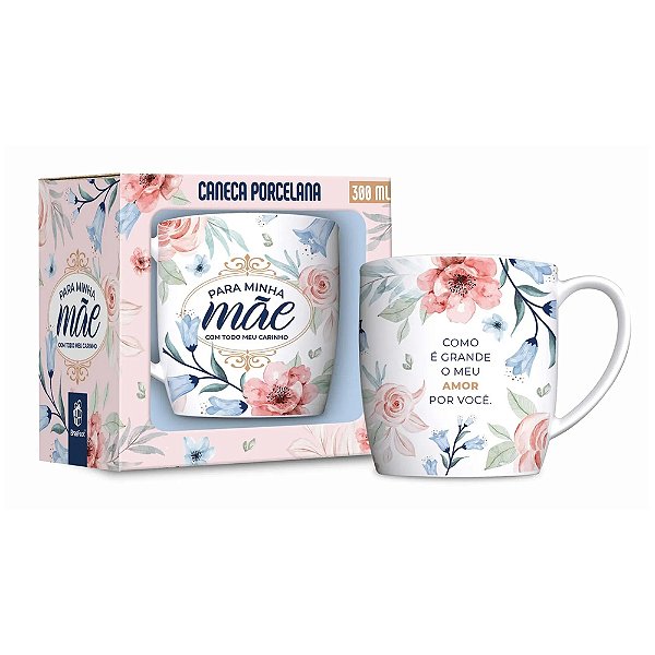 Caneca de Porcelana Para Minha Mãe - 300ml - Brasfoot