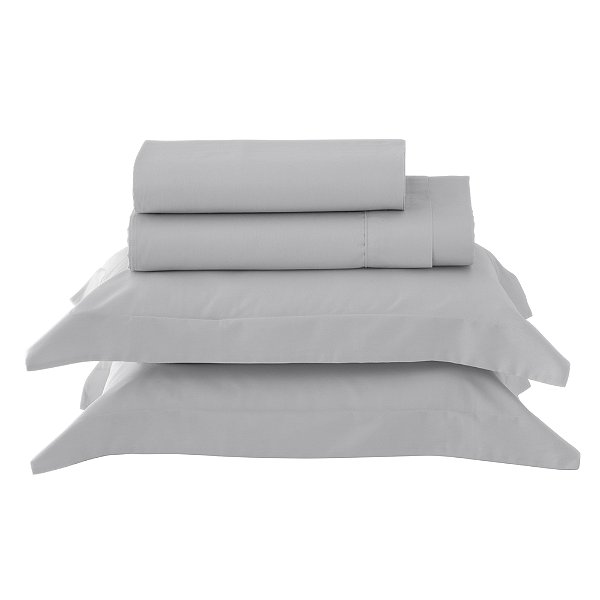 Jogo de Cama Santinée 300 Fios Solteiro - Prata - Kacyumara