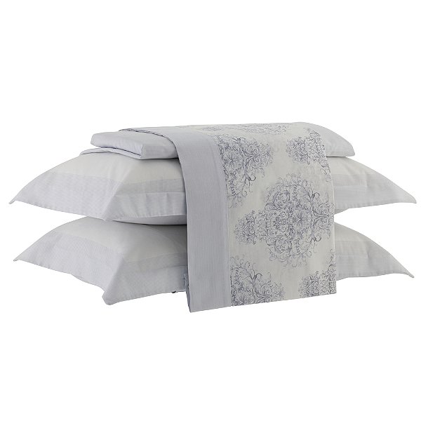 Jogo de Cama Satinée Acetinado 300 Fios Queen - Marin - Kacyumara