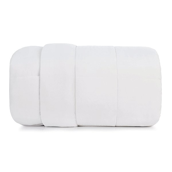Edredom Toque Acetinado Soufflé - Solteiro - Branco - Altenburg