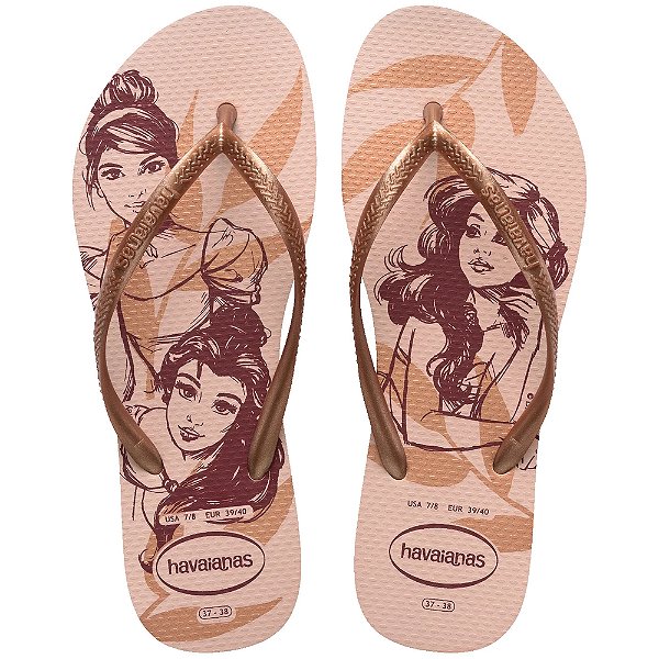 Chinelo Feminino Slim Disney - Princesas - Havaianas