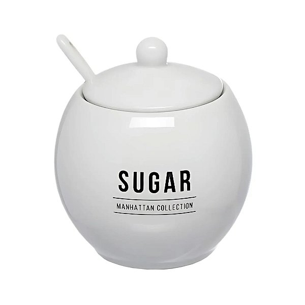 Açucareiro em Porcelana Manhattan - 350ml - Haüskraft