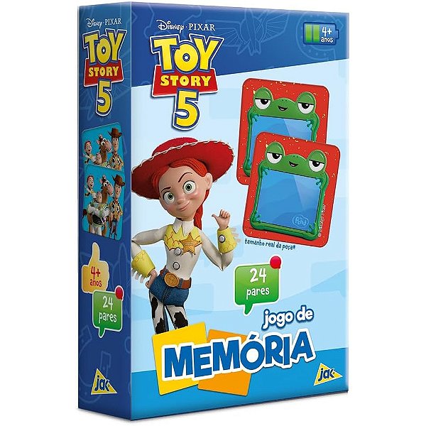 Jogo da Memória Disney Toy Story 5 - 24 Pares - Jak