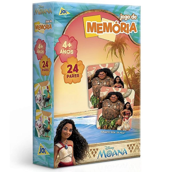 Jogo da Memória Disney Moana - 24 Pares - Jak