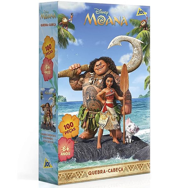 Quebra-Cabeça Disney Moana - 100 Peças - Jak