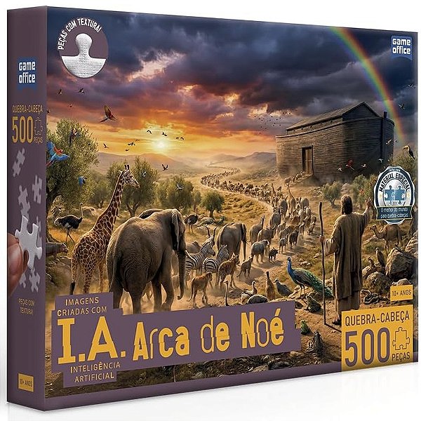 Quebra-Cabeça I.A Arca de Noé - 500 Peças - Game Office