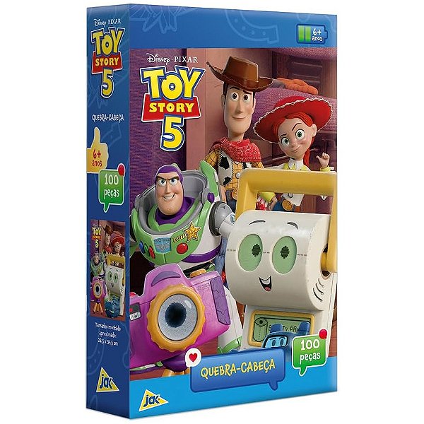 Quebra-Cabeça Disney Toy Story 5 - 100 Peças - Jak