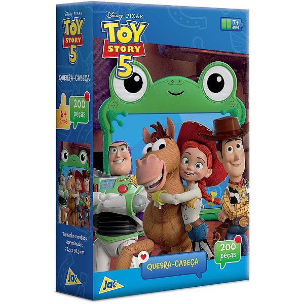 Quebra-Cabeça Disney Toy Story 5 - 200 Peças - Jak