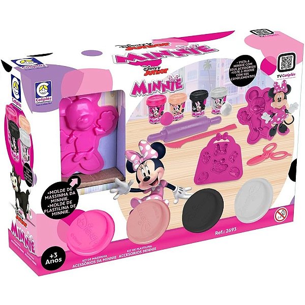 Kit Massinha com Acessórios Disney Junior Minnie - Cotiplás