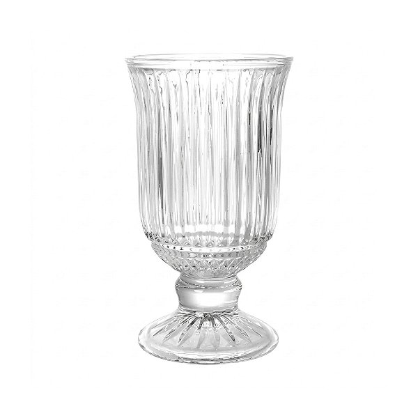 Vaso Floreiro com Pé Cristal - 18cm - L'Hermitage