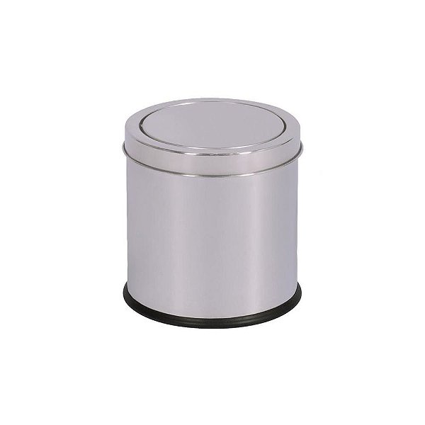 Lixeira Inox Basculante - 3 Litros - Mor