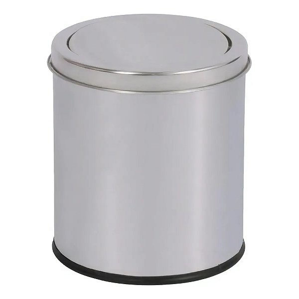 Lixeira Inox Basculante - 5 Litros - Mor