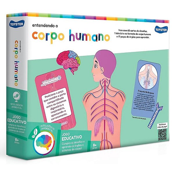 Jogo Educativo Entendendo o Corpo Humano - 60 desafios - Toyster