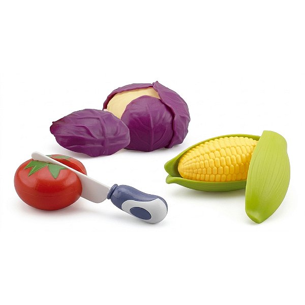 Kit Comidinhas Frutas e Vegetais - 4 Peças - Fênix