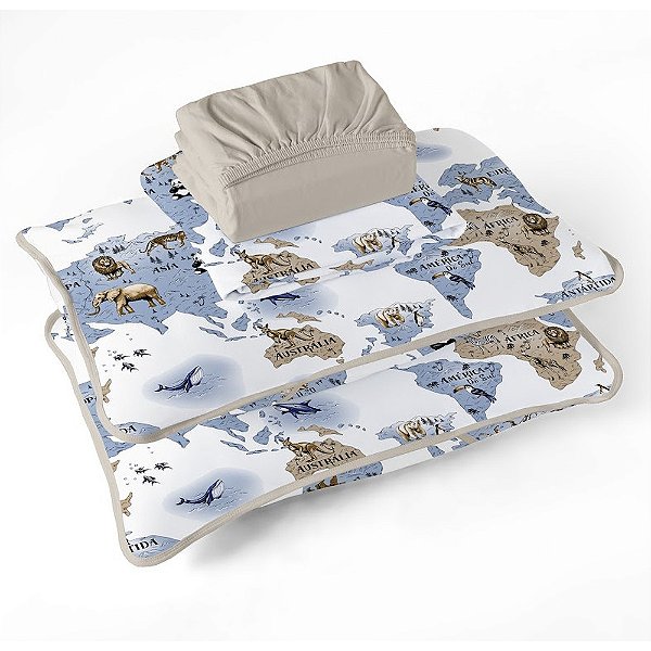 Jogo de Cama Premium Solteiro - Tiago - Tecebem