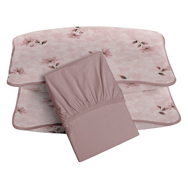 Jogo de Cama Premium Casal - Carine - 3 Peças - Tecebem