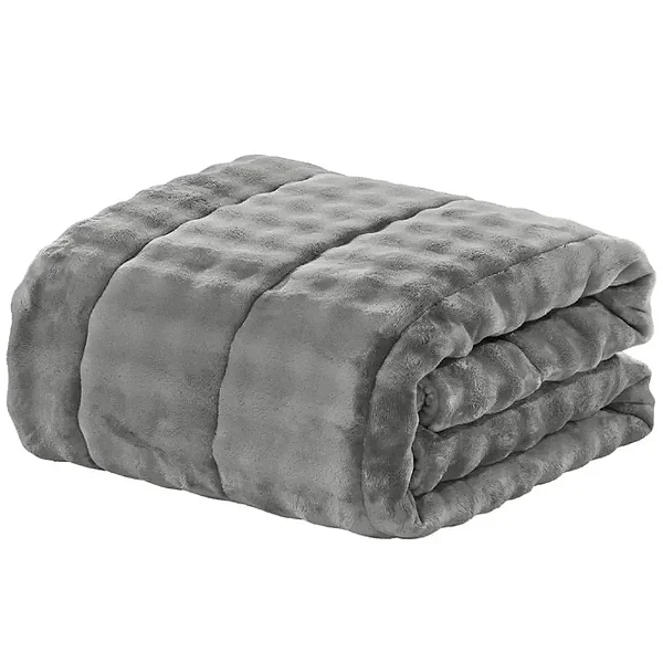 Coberdrom Plush Confort - King - Cinza Urbano - Kalux