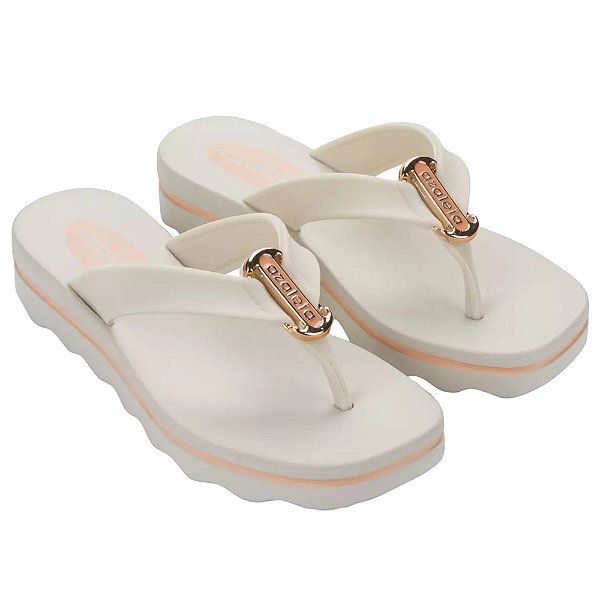 Sandália Tamanco Feminino Gi - Off White - Azaleia