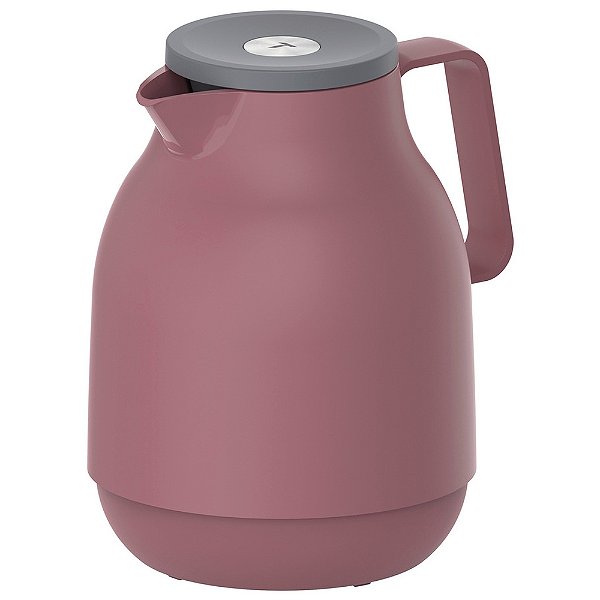 Bule Térmico Exata com Rolha e Botão de Pressão 1L - Rosa - Tramontina