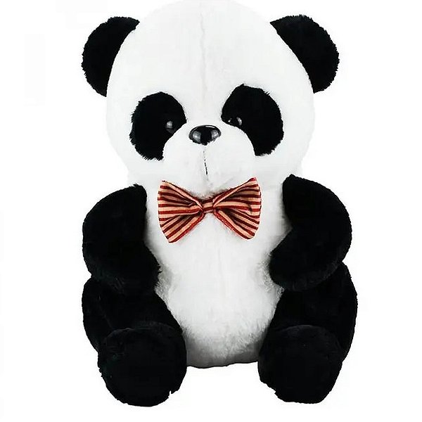 Pelúcia Urso Panda com Gravata 30cm - Fofy Toys
