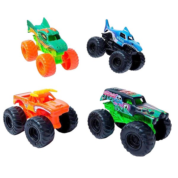 Kit 4 Carros Monster Jam - Sunny
