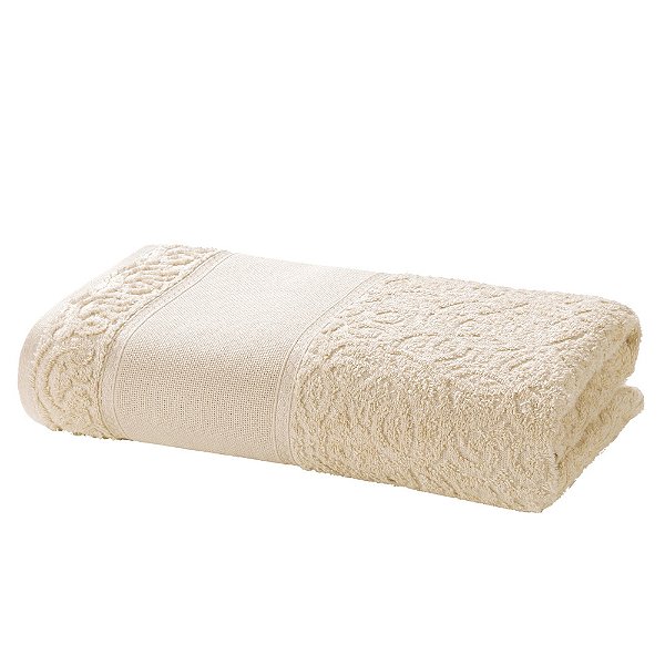 Toalha de Banho para Bordar Sofia - Bege 12445 - Döhler