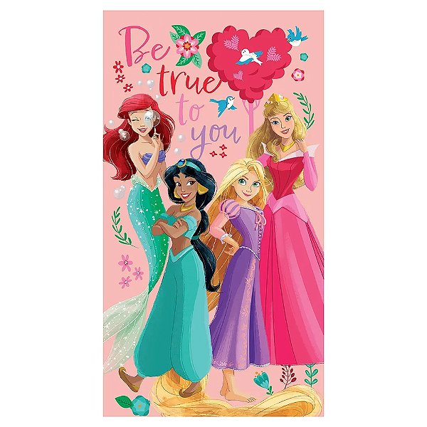 Toalha de Banho Aveludada Princesas da Disney - Döhler
