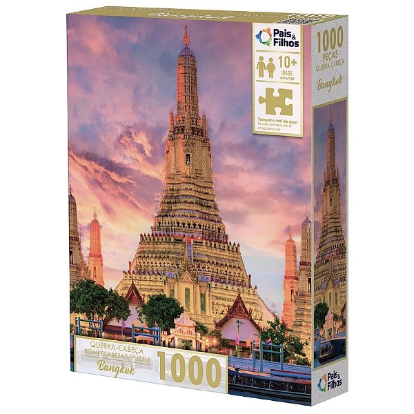 Quebra-Cabeça Bangkok - 1000 peças - Pais e Filhos