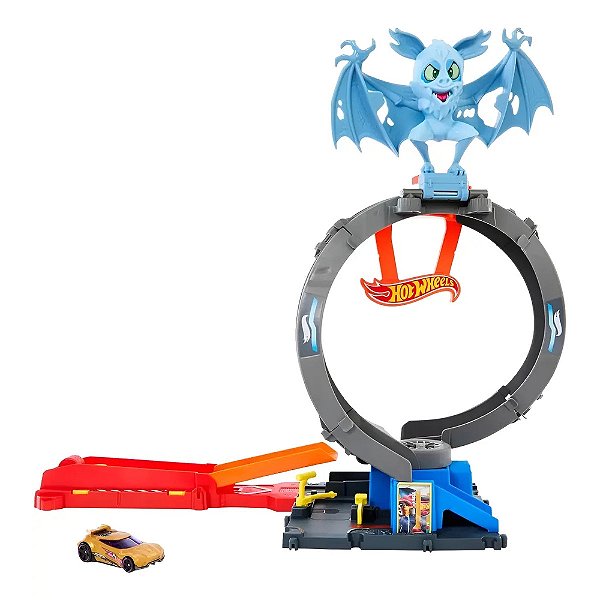 Pista Hot Wheels City Speed Snap Ataque de Loop de Morcego - Mattel