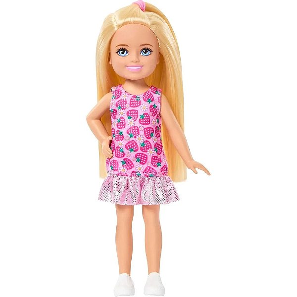 Boneca Barbie Club Chelsea Morangos 14cm - Mattel