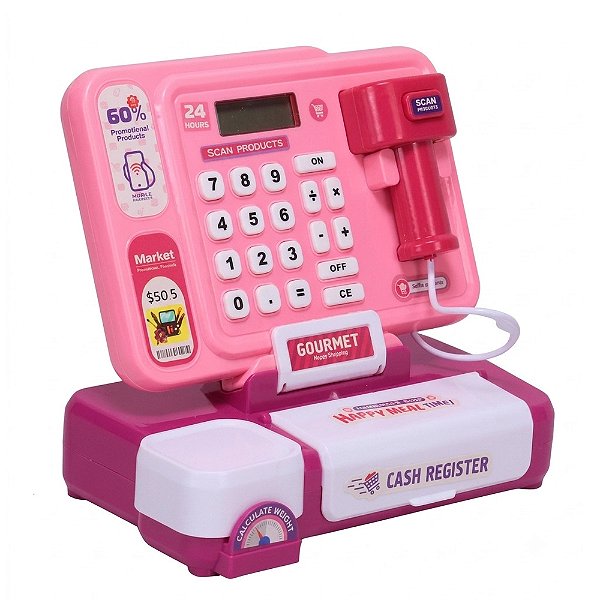 Caixa Registradora Cash Register Rosa - Ap Toys