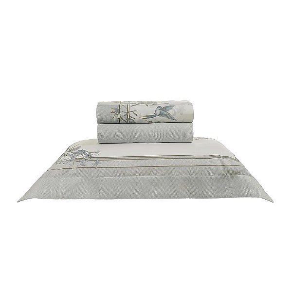 Jogo de Cama Alanis 200 Fios - Solteiro - 3 Peças - Karsten