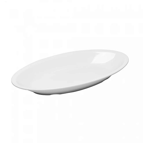 Travessa Oval Melamina Branca - 45cm - Wolff