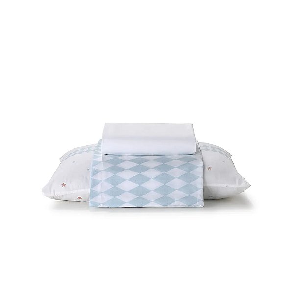 Jogo de Cama Infantil 150 Fios - Circo - 3 Peças - Döhler