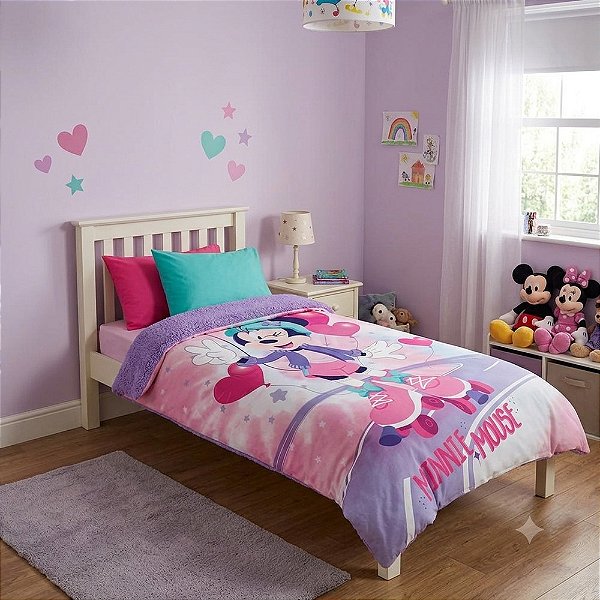 Edredom Sherpa Solteiro Minnie - Lepper