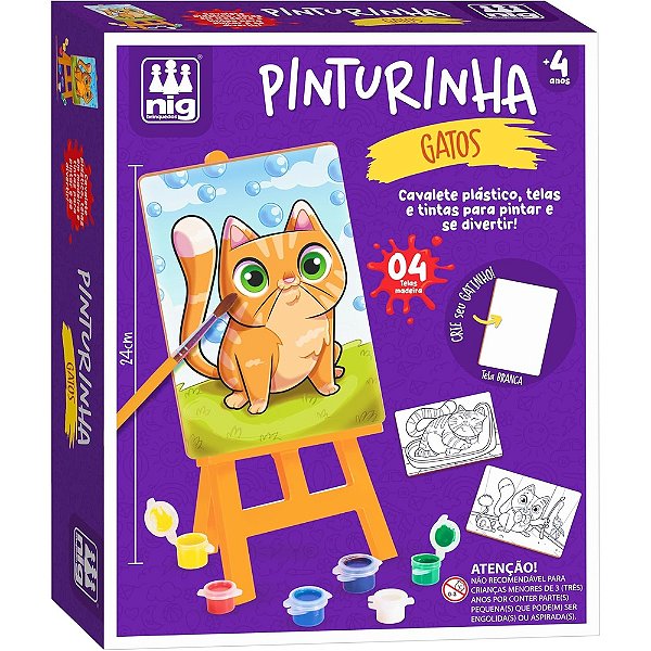 Kit Pinturinha Gatos - Nig Brinquedos