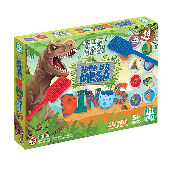 Jogo Tapa na Mesa Dinos - Nig Brinquedos