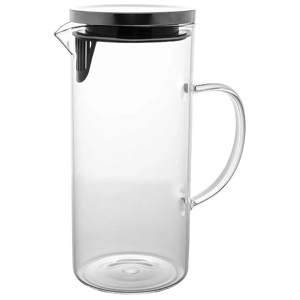 Jarra de Vidro Borossilicato com Tampa 1400ml - Wolff