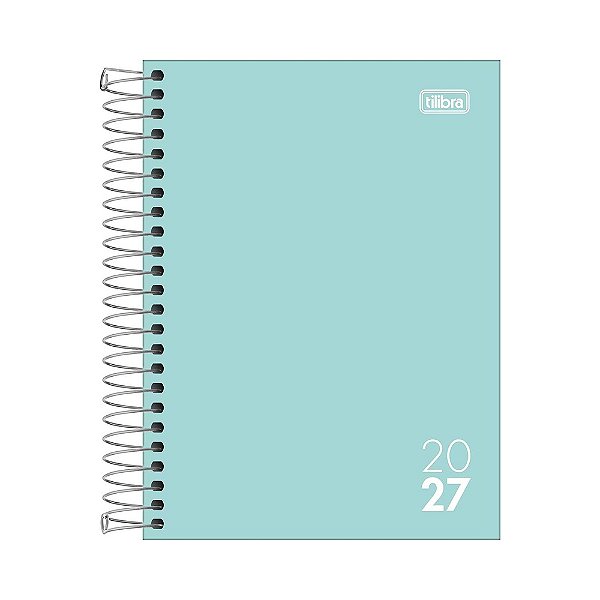 Agenda Espiral Diária Zip Colors 2027 - Verde - Tilibra