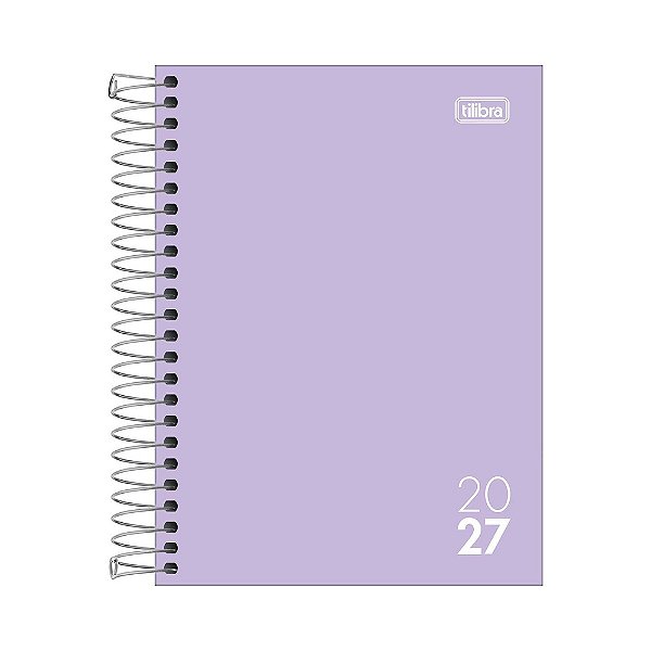 Agenda Espiral Diária Zip Colors 2027 - Lilás - Tilibra