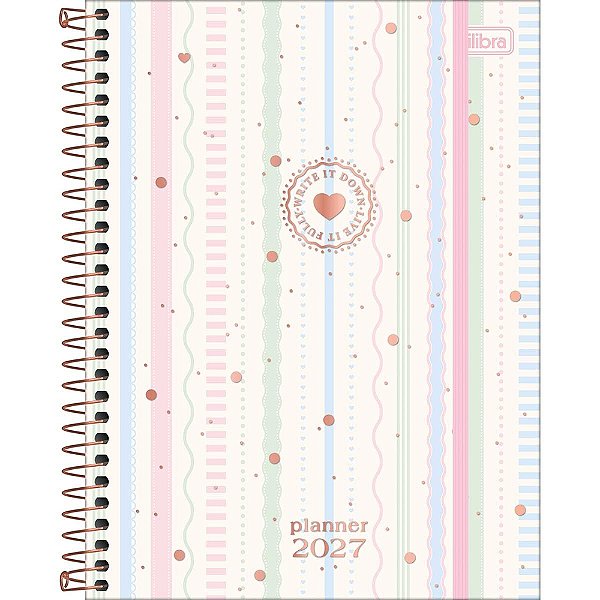 Agenda Planner Espiral Soho 2027 - Lines - Tilibra