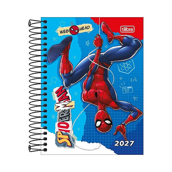 Agenda Espiral Diária Spider-Man 2027 - Tilibra