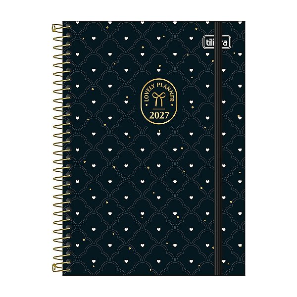 Agenda Planner Espiral West Village 2027 - Hearts - Tilibra