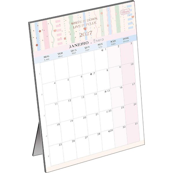 Calendário de Mesa Soho 2027 - Tilibra