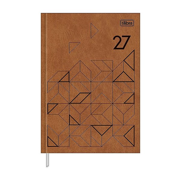 Agenda Executiva Costurada Prátika 2027 - Caramelo - Tilibra