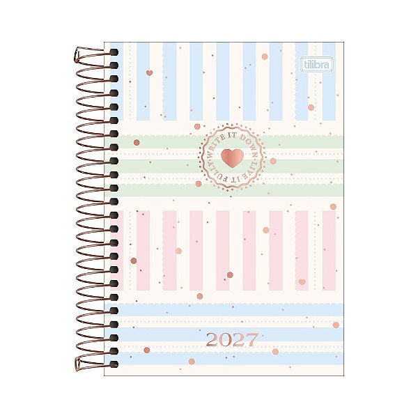 Agenda Diária Espiral Soho 2027 - Color Lines - Tilibra