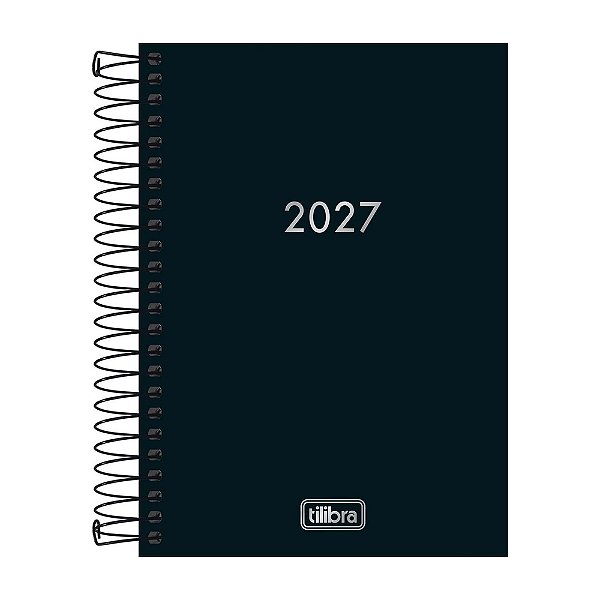 Agenda Diária Napoli Espiral 2027 - Preto - Tilibra