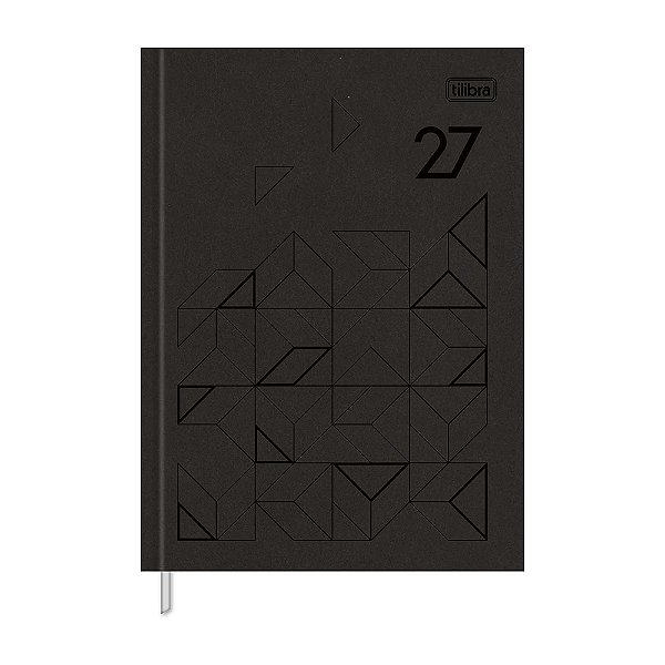 Agenda Diária Costurada Prátika 2027 - Preto - Tilibra