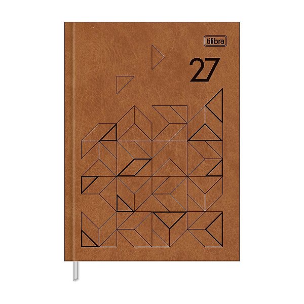 Agenda Diária Costurada Prátika 2027 - Caramelo - Tilibra